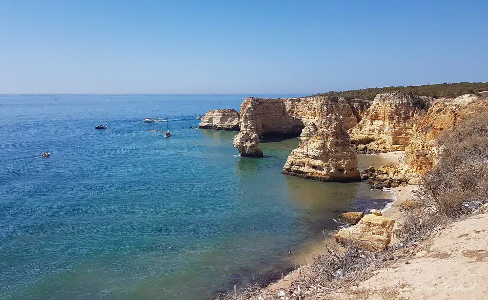 Marinha beach is among the best beaches in Algarve Portugal