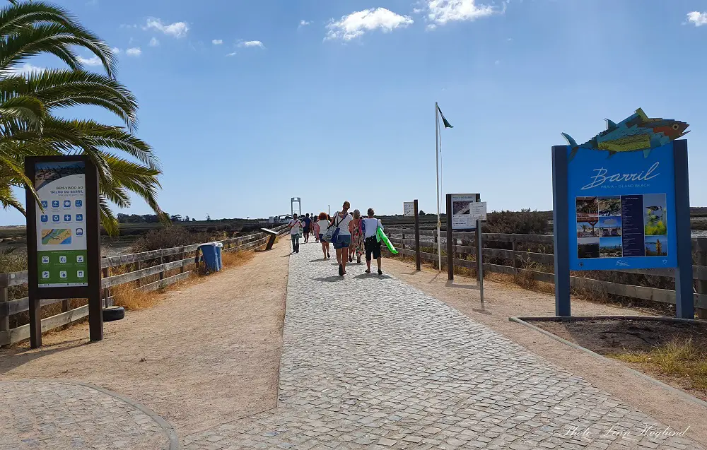 Walk to Barril Beach Portugal