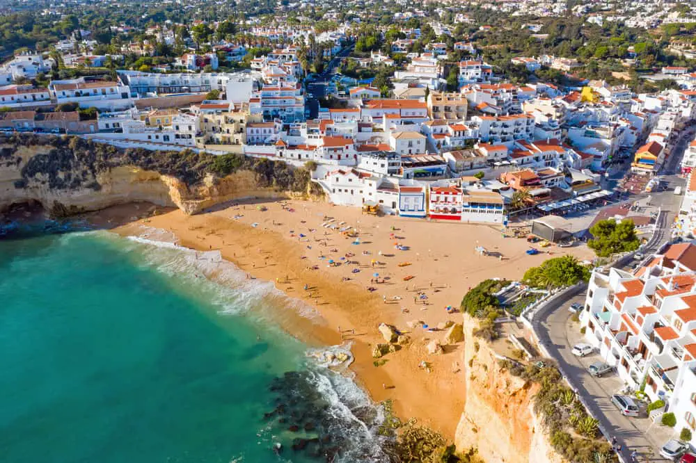 Carvoeiro beach Algarve Portugal