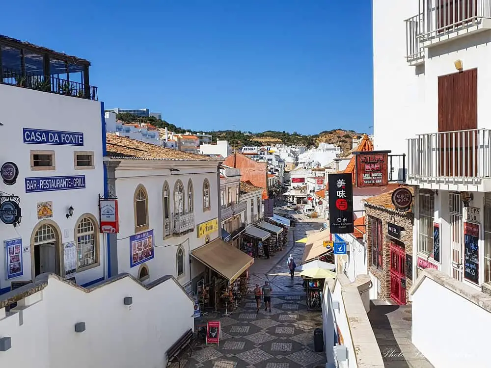 Albufeira old town in winter
