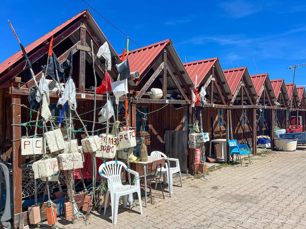 Cabanas de Tavira fishermans huts.